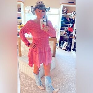 FREE PEOPLE Pretty in Pink Dress!